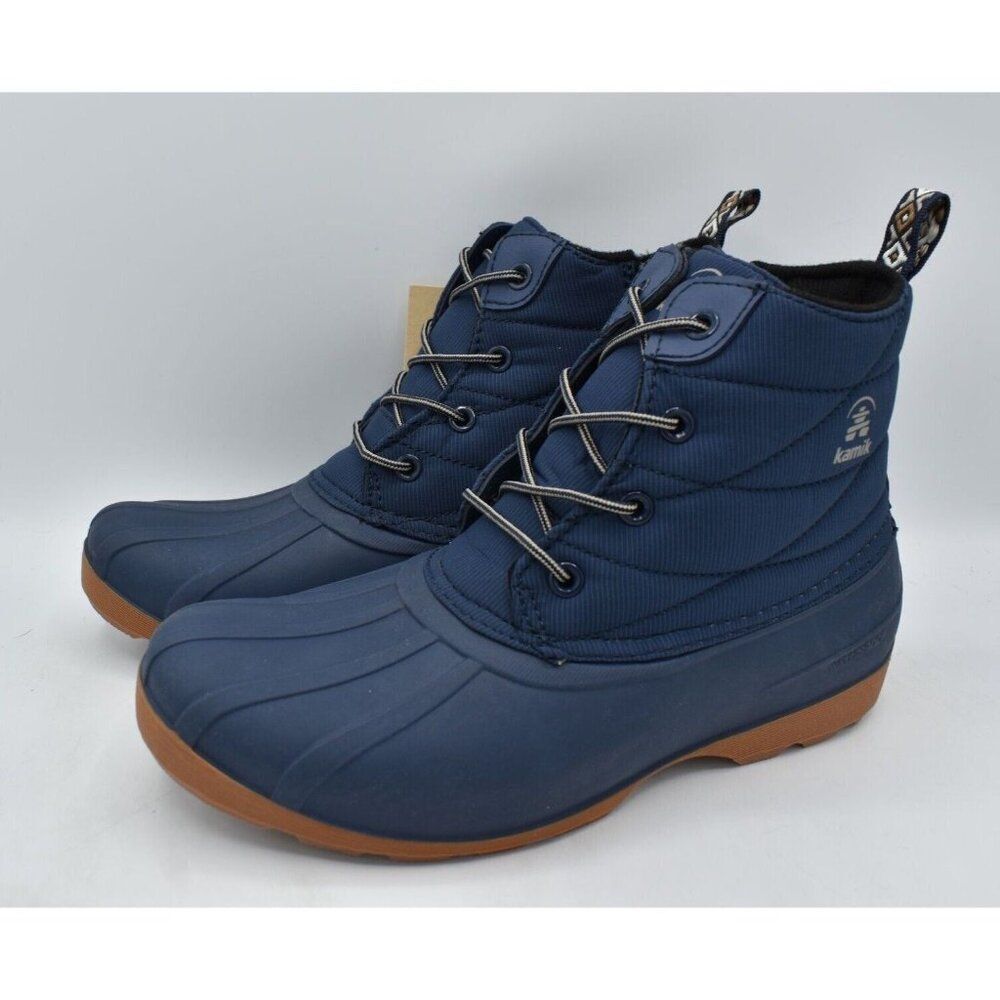 Kamik Womens Size 7 Simona N Snow Navy Waterproof Winter Duck Boots‎ Shoes